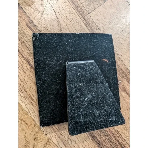 VTG Y2K Jeweled 3x3 Square Picture Frame Pewter Amethyst Lavender Rhinestones - Picture 16 of 16